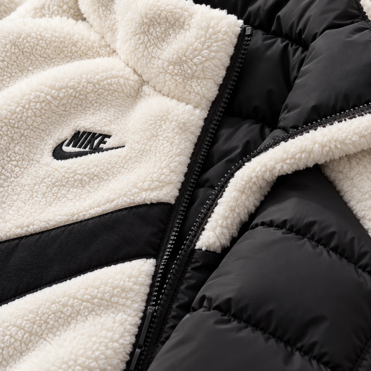 Reversible Sherpa Puffer Jacket